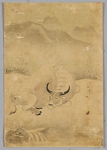 水牛・水禽図 すいぎゅう　すいきんず
