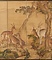 鹿鶴図屏風