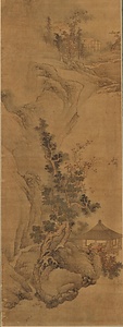 秋景山水図軸 しゅうけいさんすいずじく