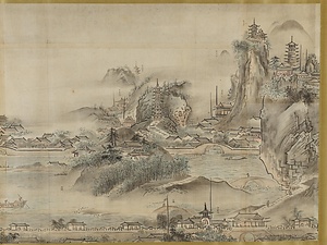雪舟／西湖図