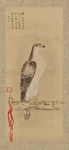 紹仙／架鷹図