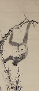 牧渓／猿猴図 