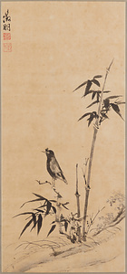 竹小禽図（模本） 