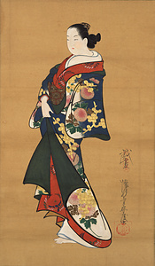 遊女立姿図（模本）