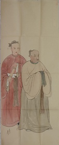 孔子及弟子像下絵 
