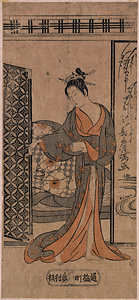 寝巻姿美人