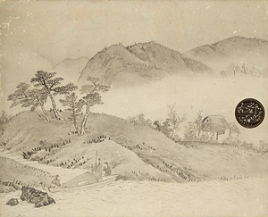 山水図小襖