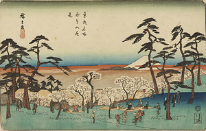 東都名所・飛鳥山花見