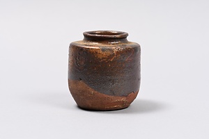 肩衝茶入　銘翁手 かたつきちゃいれ　めい　おきなで
