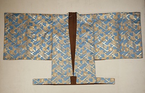 法被 縹地檜垣瓢箪模様 はっぴ はなだじひがきひょうたんもよう