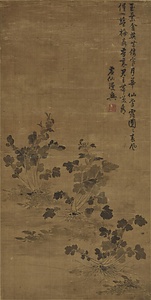 墨菜図軸 ぼくさいずじく