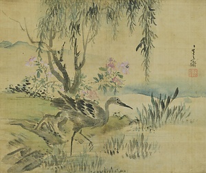 花鳥図軸 かちょうずじく