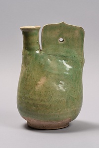 緑釉皮嚢壺