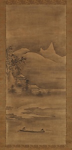 祥啓　張良山水図（模本） 