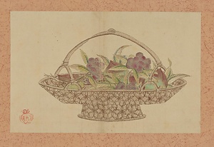 古永徳／篭ニ果物図 