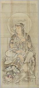 呉道子／釈迦三尊図（模本） 