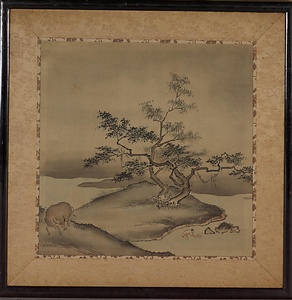 夏珪／水辺牧童図