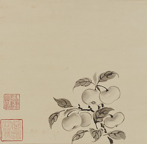 牧渓／林檎図 