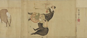 趙子昂／人馬図 