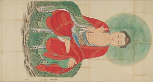 張思恭／釈迦文殊普賢図 