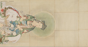 張思恭／釈迦文殊普賢図 