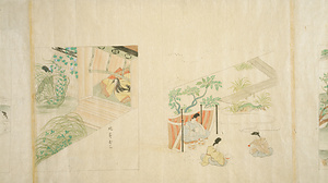 伊勢物語図色紙（模本） 