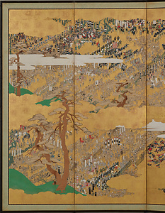 長篠合戦図屏風（模本） 