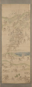 筆者不詳／小牧山合戦屏風絵 