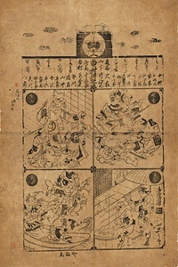 芝居番付　元禄六酉年正月
