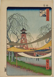 名所江戸百景・馬喰町初音の馬場