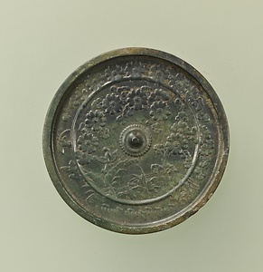山吹双鳥鏡