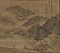 夏山雨中図軸