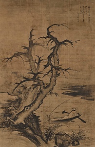 独釣図軸 どくちょうずじく