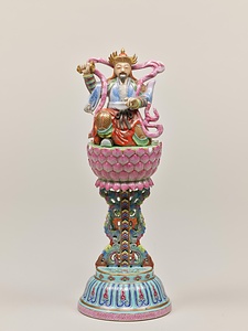 夾彩蓮上座像