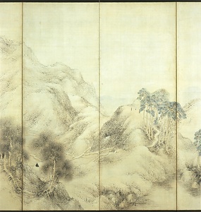 山水図屏風 さんすいずびょうぶ