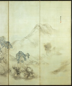 山水図屏風 さんすいずびょうぶ