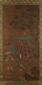 売貨郎図軸
