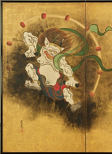 風神雷神図屏風 ふうじんらいじんずびょうぶ
