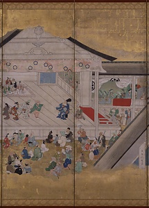 歌舞伎図屏風（右隻） かぶきずびょうぶ