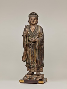 大聖老人立像（文殊菩薩騎獅像および侍者立像のうち） だいしょうろうじんりゅうぞう（もんじゅぼさつきしぞうおよびじしゃりゅうぞうのうち）