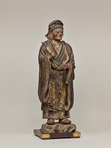 大聖老人立像（文殊菩薩騎獅像および侍者立像のうち） だいしょうろうじんりゅうぞう（もんじゅぼさつきしぞうおよびじしゃりゅうぞうのうち）