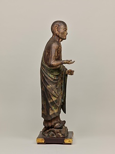 仏陀波利三蔵立像（文殊菩薩騎獅像および侍者立像のうち） ぶっだはりさんぞうりゅうぞう（もんじゅぼさつきしぞうおよびじしゃりゅうぞうのうち）