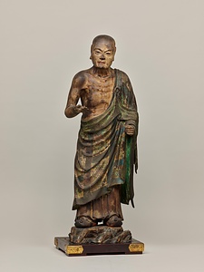 仏陀波利三蔵立像（文殊菩薩騎獅像および侍者立像のうち） ぶっだはりさんぞうりゅうぞう（もんじゅぼさつきしぞうおよびじしゃりゅうぞうのうち）