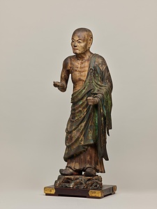 仏陀波利三蔵立像（文殊菩薩騎獅像および侍者立像のうち） ぶっだはりさんぞうりゅうぞう（もんじゅぼさつきしぞうおよびじしゃりゅうぞうのうち）