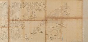 年中行事絵巻（模本）甲四 祇園会御旅所・城南宮祭 