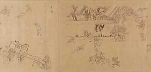 年中行事絵巻（模本）甲三 印地打・祇園会 