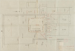 於御白書院蹴鞠之節御席割絵図