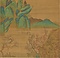 桃李園図軸