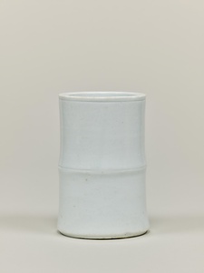 白磁竹筒形筆筒