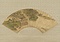 高士観瀑図扇面